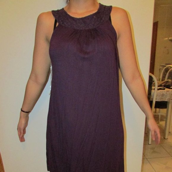 Aritzia Purple Halter Dress Size Medium - Picture 1 of 3